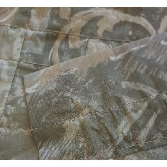 Vintage Window Valance Beige Geometric 90s Southwest Print Elegant 62x12 - Picture 3 of 5